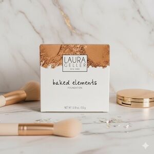 Laura Geller BAKED ELEMENTS Foundation - Shade: Deep NEW IN BOX